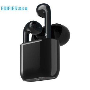 漫步者（EDIFIER）DreamPods 追梦宝 真无线AI骨传导通话降噪蓝牙耳机 无线充电 通用苹果安卓手机 黑色