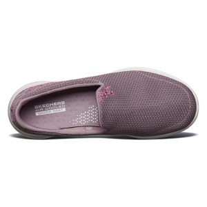 Skechers斯凯奇GOWALK女子一脚蹬轻便休闲运动鞋绣花健步鞋15945 MVE茱萸粉 38