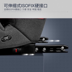 惠尔顿 儿童安全座椅 ISOFIX汽车用婴儿座椅9个月-12岁 酷睿宝plus公主粉