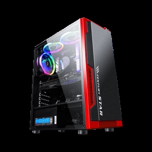 硕扬 i5 10400F/八核/GTX1050Ti 4G/16G内存游戏台式吃鸡电脑主机DIY组装机